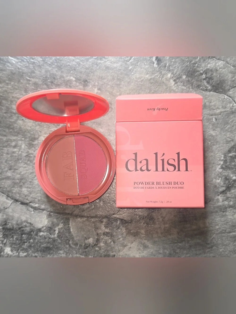 Da Lish Powder Blush Duo — Peachy Keen 0.25oz BNIB